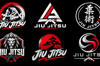 design a professional, sports, martial arts, grappling, or MMA jiu jitsu logo