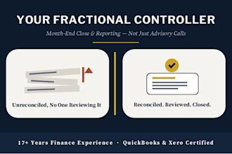 be your fractional controller for monthly close and reporting