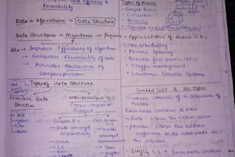 create handwritten notes and academic support materials