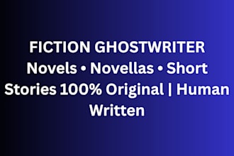 ghostwrite your fiction novel or fantasy book