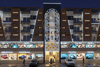 create modern 3d house design, exterior and interior architectural visualization