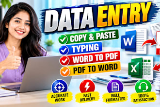 provide accurate and reliable data entry services