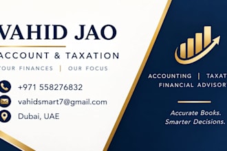 provide uae vat registration, vat return preparation support