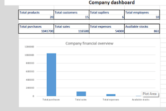 create professional excel spreadsheets and  reports