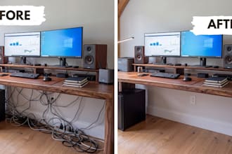 remove objects and wires from photos
