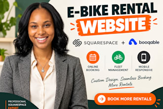 build a squarespace e bike rental website with booqable booking