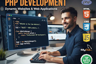 develop websites using php