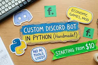develop a custom advanced discord bot in python