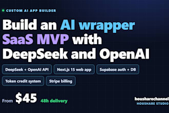 ai wrapper micro saas mvp deepseek openai api