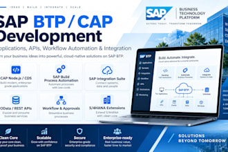 build sap btp cap applications and automation solutions