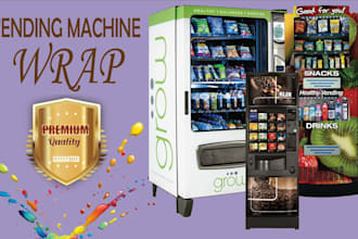 design a custom vending machine wrap