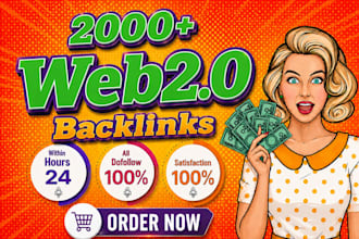 2000 dofollow web 2 0 SEO backlinks high quality web 20 link building