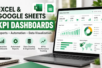 create excel and google sheets KPI dashboards