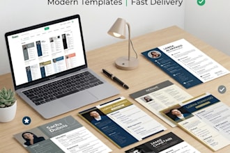 design professional resume, cv and cover letter template