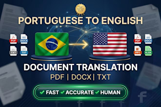 translate portuguese documents pdf to english human