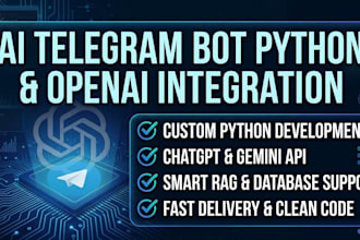 build a custom python telegram bot with ai integration