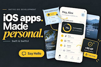 develop ios app, iphone app development as swift developer using swiftui