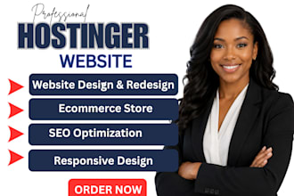 setup, migrate or optimize your website on hostinger