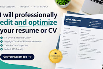 professional edit and optimize your resume or cvs