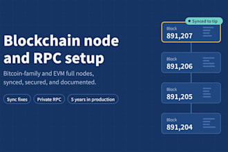 set up or fix blockchain full node and rpc endpoint