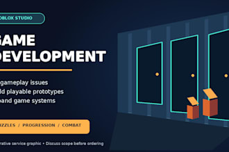 build or improve a custom roblox game in roblox studio