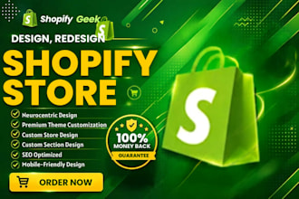 design or redesign your shopify store