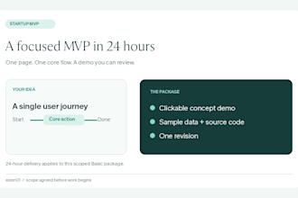 build a scoped mvp for your startup in 24 hours