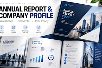design professional annual reports and company profiles
