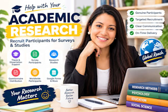 recruit participants for market academic research surveys and studies