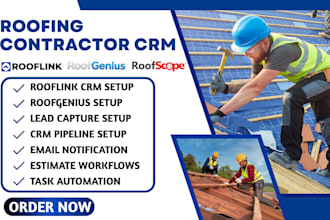 rooflink roof chief roofscope roofgenius roofing contractor CRM lead automation
