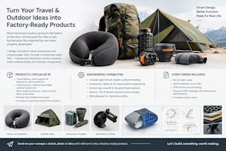 design innovative travel accessories, camping gear 3d cad and prototype file