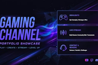 design modern youtube and social media banner