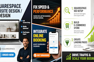build squarespace website design update speed up squarespace seo expert redesign
