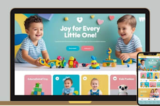 design toys and kids shopify store toy store design baby product shopify