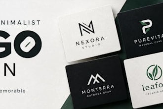 design a modern minimalist brand mark for your business