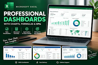 be your excel expert for formulas, dashboard and automation