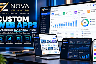 build a custom web application and business dashboard