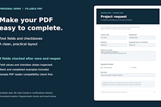 create a fillable PDF form with text fields and checkboxes