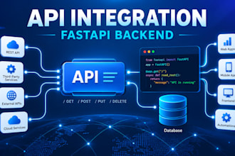 integrate apis and build a custom fastapi backend