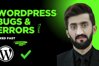 fix any wordpress error or bug fast