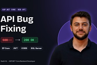 fix bugs in asp dot net core, c sharp web API and sql server
