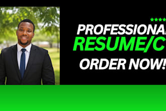 write a professional resume and CV