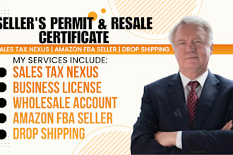 file seller permit, resale certificate, sales tax license, tax exemption as CPA