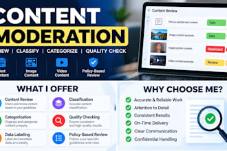 do accurate content moderation, review and classification