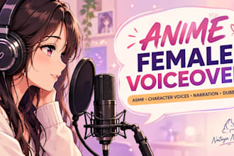 create teen female anime animation voiceover nsfw voice over video game voice