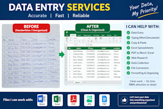 do acccurate data entry and typing jobs