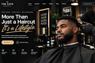 build wix barber website salon website grooming website with service menu