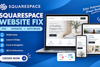 fix, update, and optimize your squarespace website