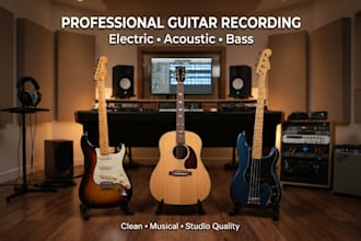 play electric guitar acoustic guitar bass guitar section for you country folks