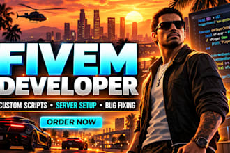 fivem script developer, custom scripting, qbcore, esx, fivem server developer